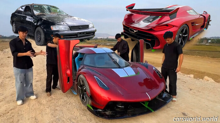 Esta increíble réplica del Koenigsegg Jesko se construyó con un motor Toyota de 100 dólares | Carscoops